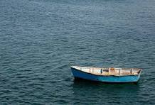 Image of boat adrift