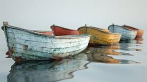 Image of boats adrift